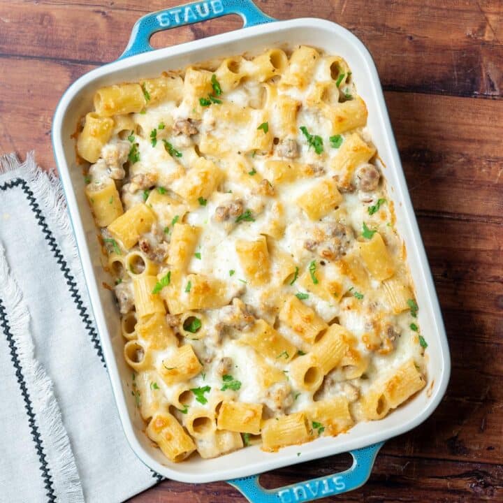 american dish with penne