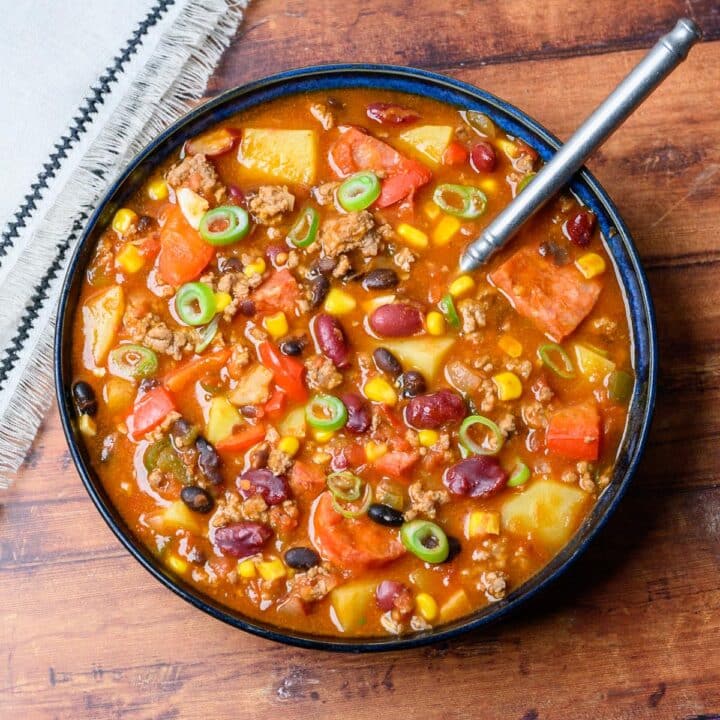 American dish with sweetcorn