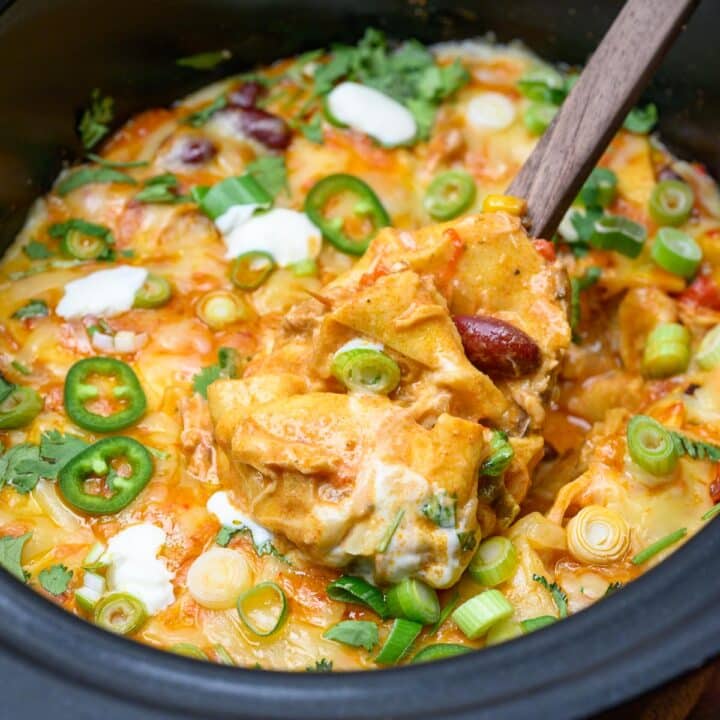 Mexican dish with beans