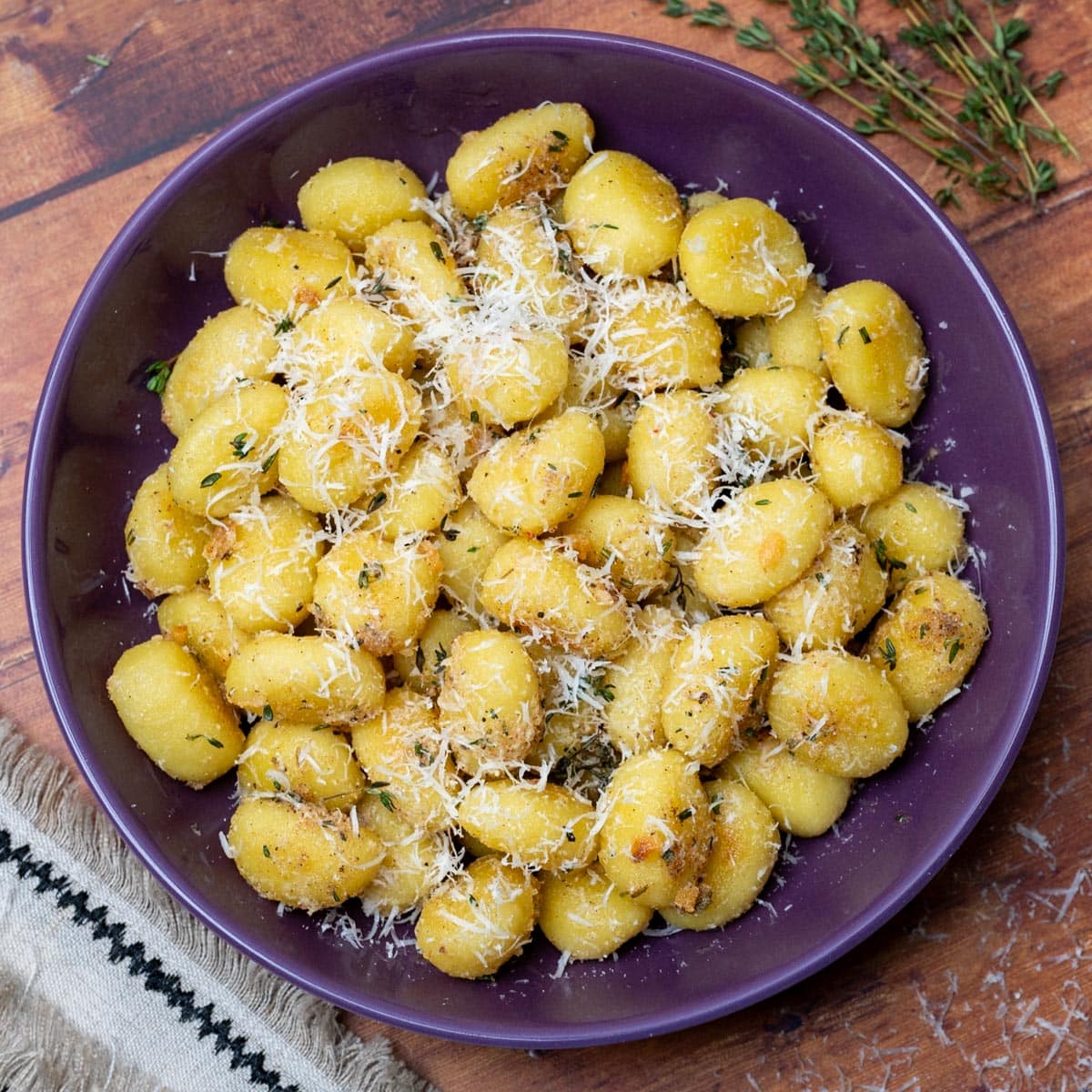 American dish with parmesan on top