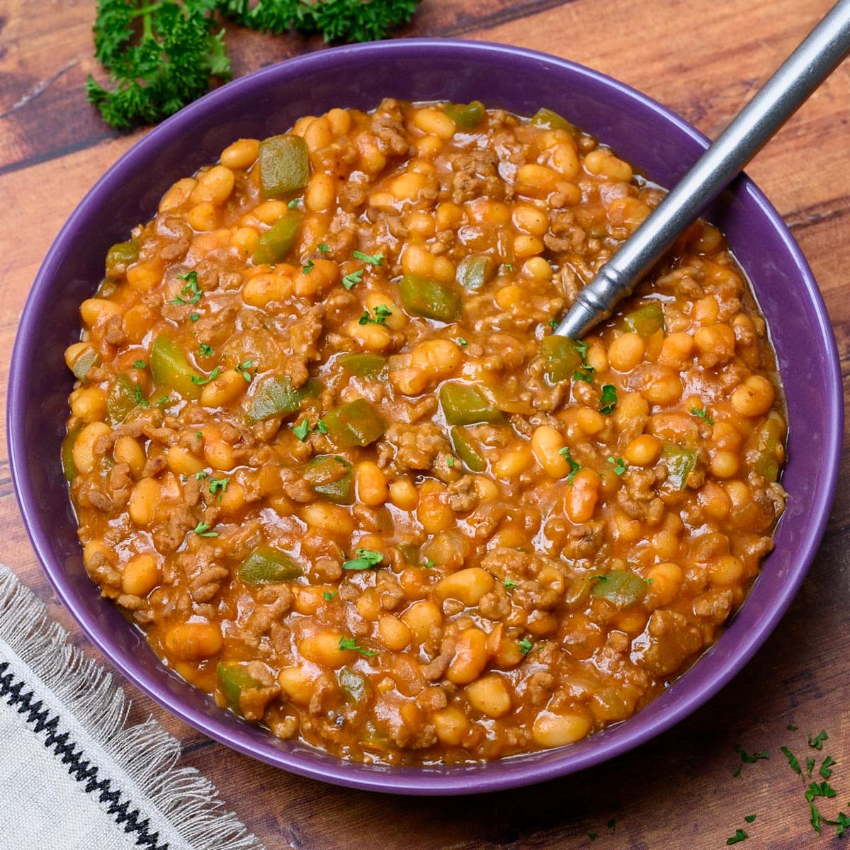 American dish with green peppers