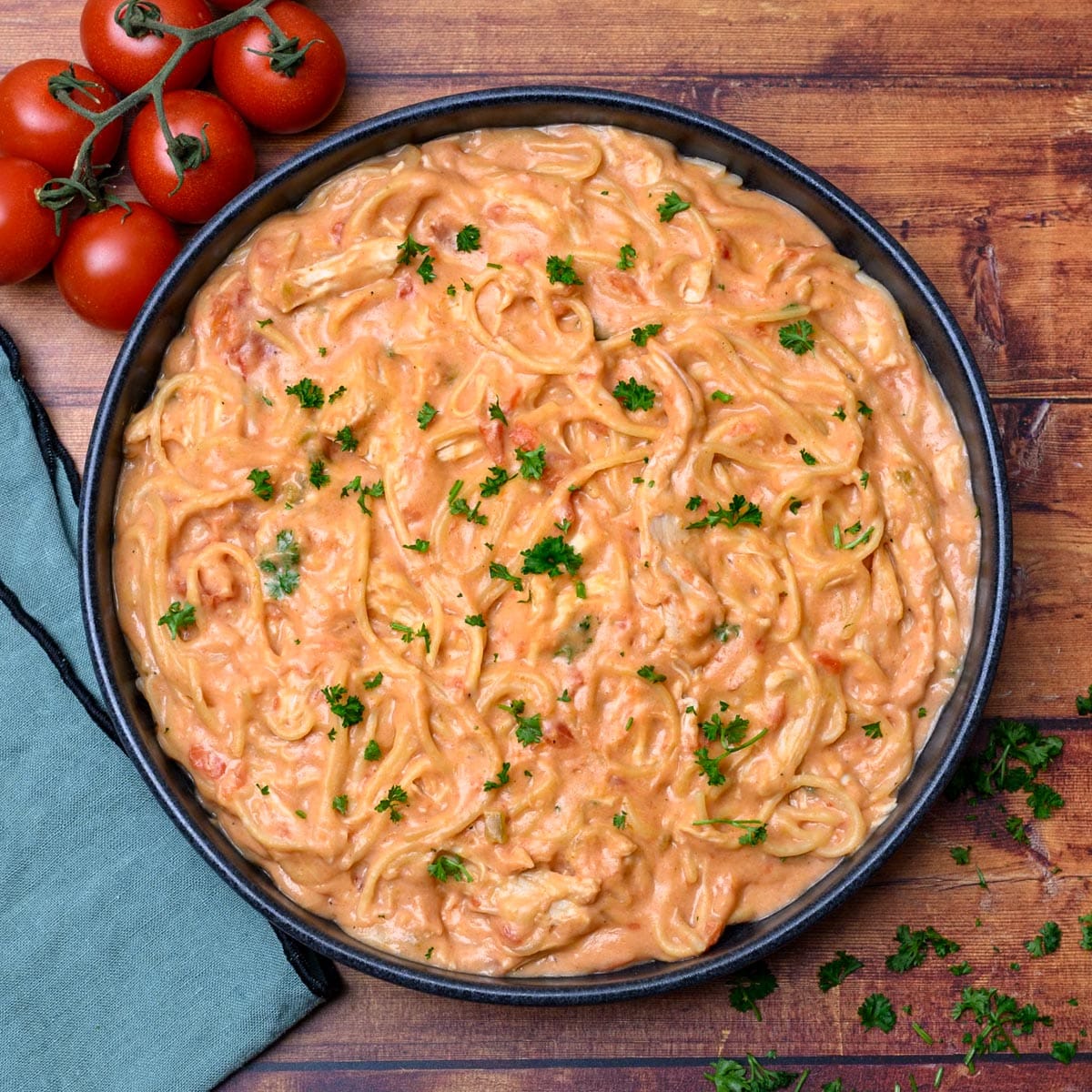 american dish with parsley on top