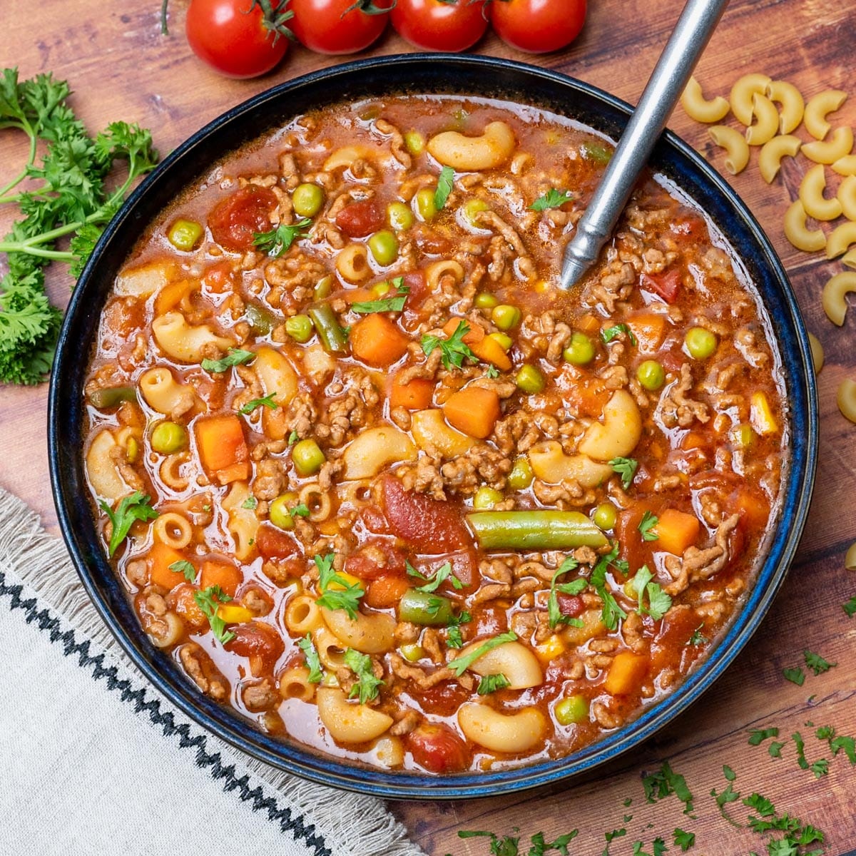 American dish with pasta