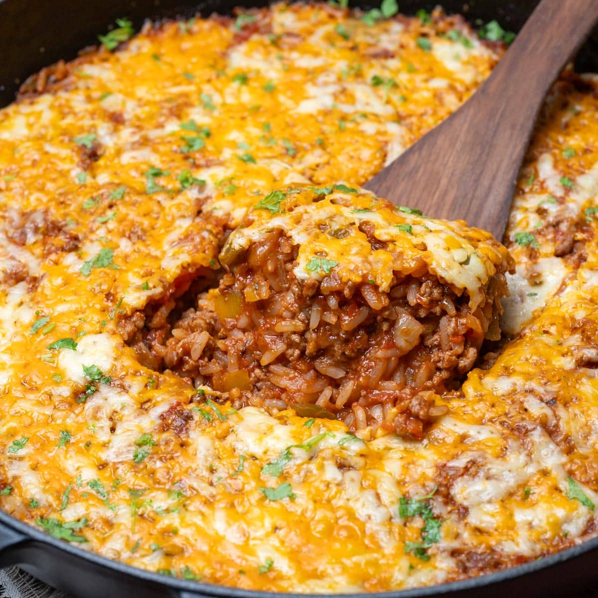 American dish with rice